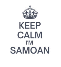 Keep Calm I'm Samoan - Kids Longsleeve Tee Design