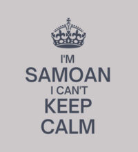 I'm Samoan I can't keep calm. - Womens Supply Hood Design