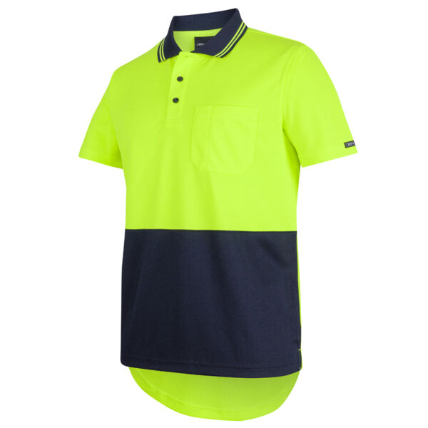 JB's Mens Hi Vis S/S Drop Tail Polo Thumbnail