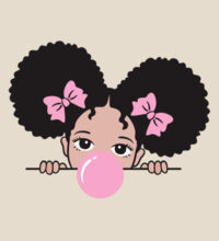 Bubble Girl - Heavy Duty Canvas Tote Bag Design