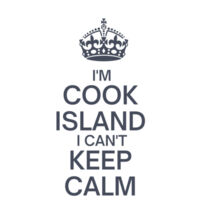 I'm Cook Island I can't keep calm. - Womens Crop Tee Design