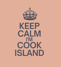 Keep calm I'm Cook Island - Womens Crop Hood Design