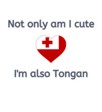 Cute and Tongan - Kids Longsleeve Tee Design
