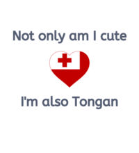 Cute and Tongan - Mens Lowdown Singlet Design