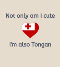 Cute and Tongan - Heavy Duty Canvas Tote Bag Design