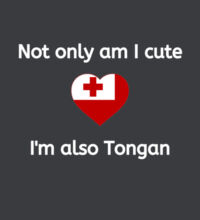 Cute and Tongan - Womens Maple Tee Design