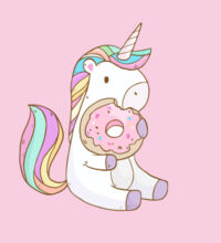 Unicorn and Doughnut - Kids Wee Tee Design