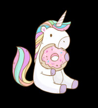 Unicorn and Doughnut - Kids Supply Hoodie Design