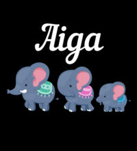 Elephant Aiga - Kids Supply Hoodie Design