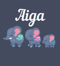 Elephant Aiga - Kids Unisex Classic Tee Design