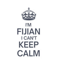 I'm Fijian I can't keep calm. - Womens Crop Tee Design
