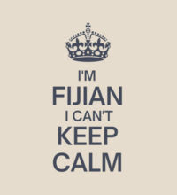 I'm Fijian I can't keep calm. - Heavy Duty Canvas Tote Bag Design