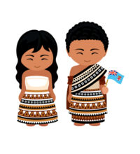 Fijian children - Womens Crop Tee Design