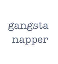 Gangsta Napper - Womens Crop Tee Design