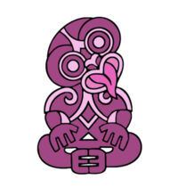 Purple Hei Tiki - Kids Unisex Classic Tee Design