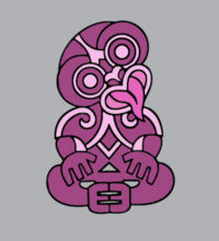 Purple Hei Tiki - Womens Crop Hood Design