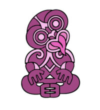 Purple Hei Tiki - Cushion cover Design