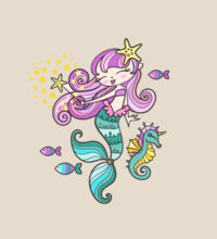 Mermaid Love - Heavy Duty Canvas Tote Bag Design