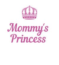Mommy's Princess - Womens Crop Tee Design