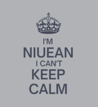 I'm Niuean I can't keep calm. - Womens Crop Hood Design