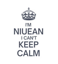I'm Niuean I can't keep calm. - Womens Crop Tee Design