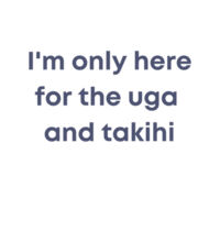 I'm only here for the uga. - Kids Longsleeve Tee Design