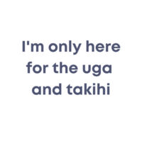 I'm only here for the uga. - Mens Base Longsleeve Tee Design