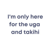 I'm only here for the uga. - Mens Lowdown Singlet Design