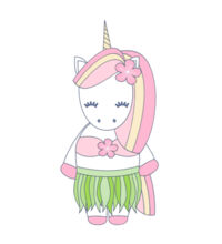 Hula Unicorn - Mini-Me One-Piece Design