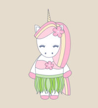 Hula Unicorn - Heavy Duty Canvas Tote Bag Design