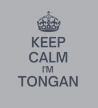 Keep calm I'm Tongan - Womens Crop Hood Design