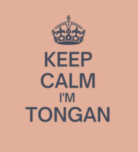 Keep calm I'm Tongan - Womens Crop Tee Design