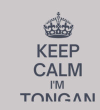 Keep calm I'm Tongan - Mens Premium Hood Design