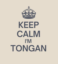 Keep calm I'm Tongan - Heavy Duty Canvas Tote Bag Design
