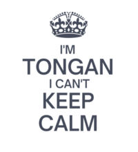 I'm Tongan I can't keep calm. - Kids Youth T shirt Design