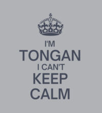 I'm Tongan I can't keep calm. - Womens Crop Hood Design