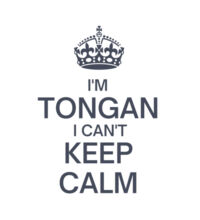 I'm Tongan I can't keep calm. - Womens Crop Tee Design