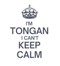 I'm Tongan I can't keep calm. - Womens Maple Tee Design