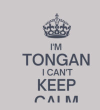 I'm Tongan I can't keep calm. - Mens Premium Hood Design