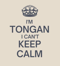 I'm Tongan I can't keep calm. - Heavy Duty Canvas Tote Bag Design