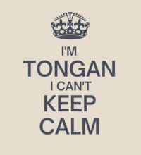 I'm Tongan I can't keep calm. - Heavy Duty Canvas Tote Bag Design
