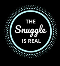 The snuggle is real (white text) - Mens Premium Hood Design