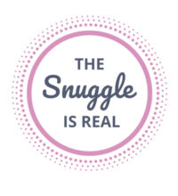 The snuggle is real - Womens Crop Tee Design