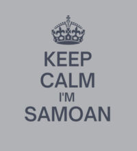 Keep Calm I'm Samoan - Womens Crop Hood Design