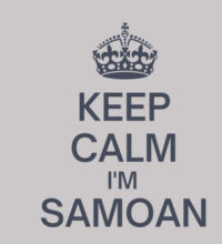 Keep Calm I'm Samoan - Womens Supply Hood Design