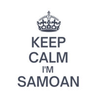 Keep Calm I'm Samoan - Womens Curve Longsleeve Tee Design