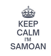Keep Calm I'm Samoan - Womens Crop Tee Design
