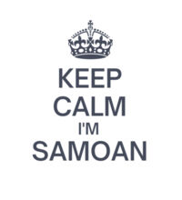 Keep Calm I'm Samoan - Mens Block T shirt Design