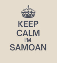 Keep Calm I'm Samoan - Heavy Duty Canvas Tote Bag Design