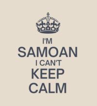 I'm Samoan I can't keep calm. - Heavy Duty Canvas Tote Bag Design